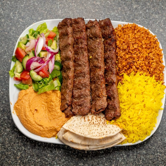 Beef Kabob 4 Pieces.