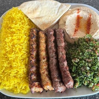 2 Beef Kabob 2 Chicken Kabob