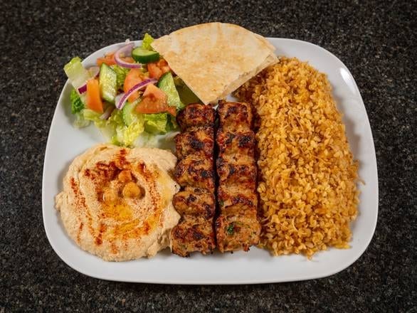 1 Beef 1 Chicken Kabob.
